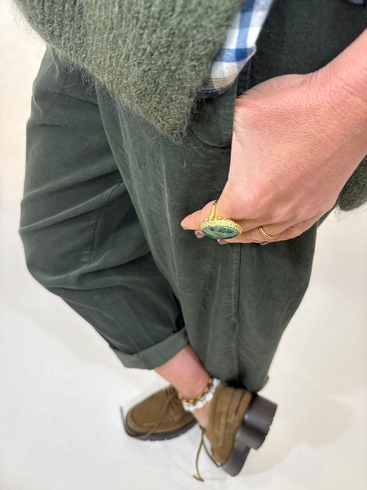 Pantalon Marcello Melle D  vert