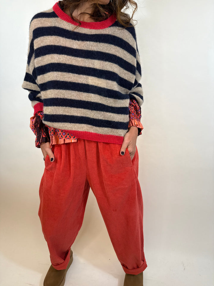 Pantalon Marquis orange corail