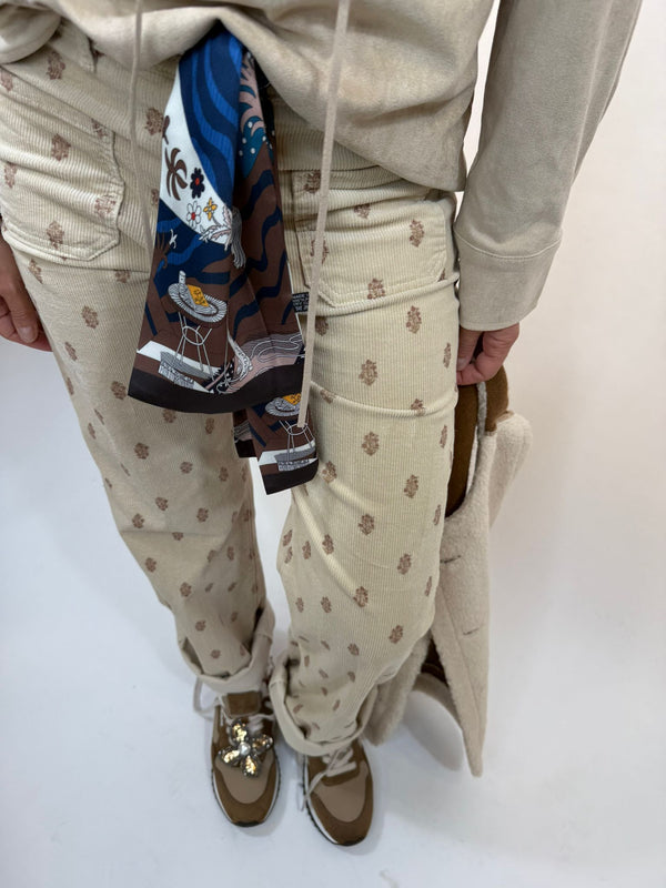 Pantalon Orti Melle D Moyennes Fleurs