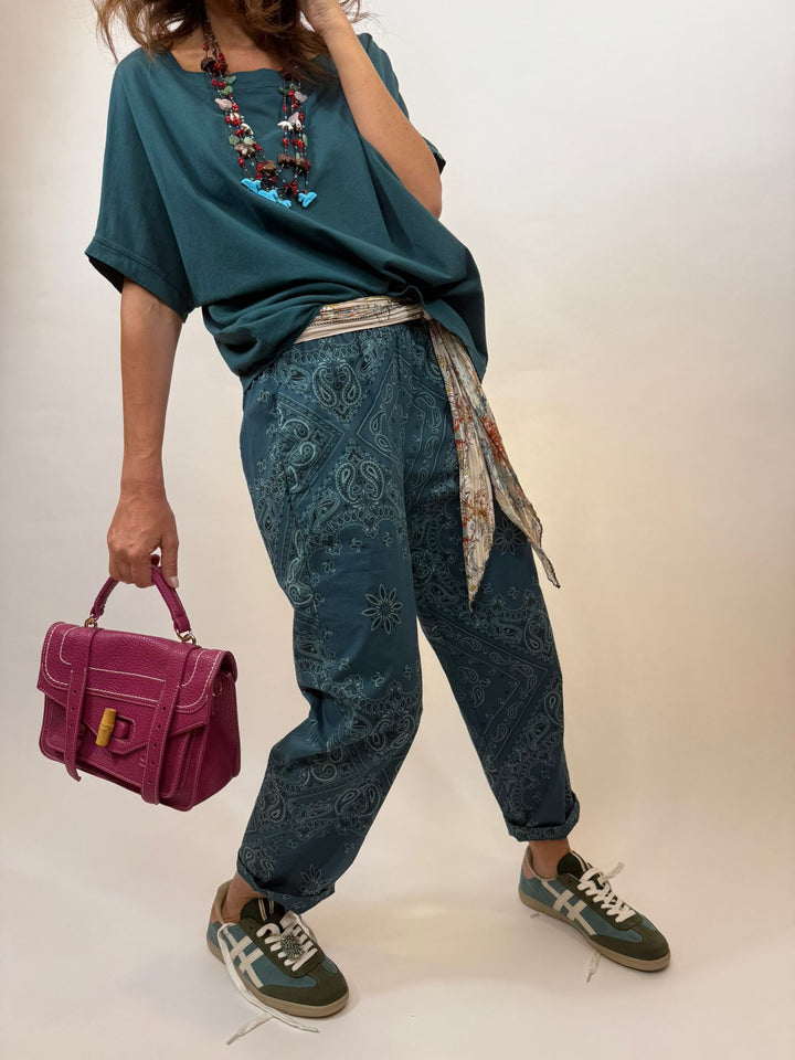 Pantalon Palito Bleu Petrole 1