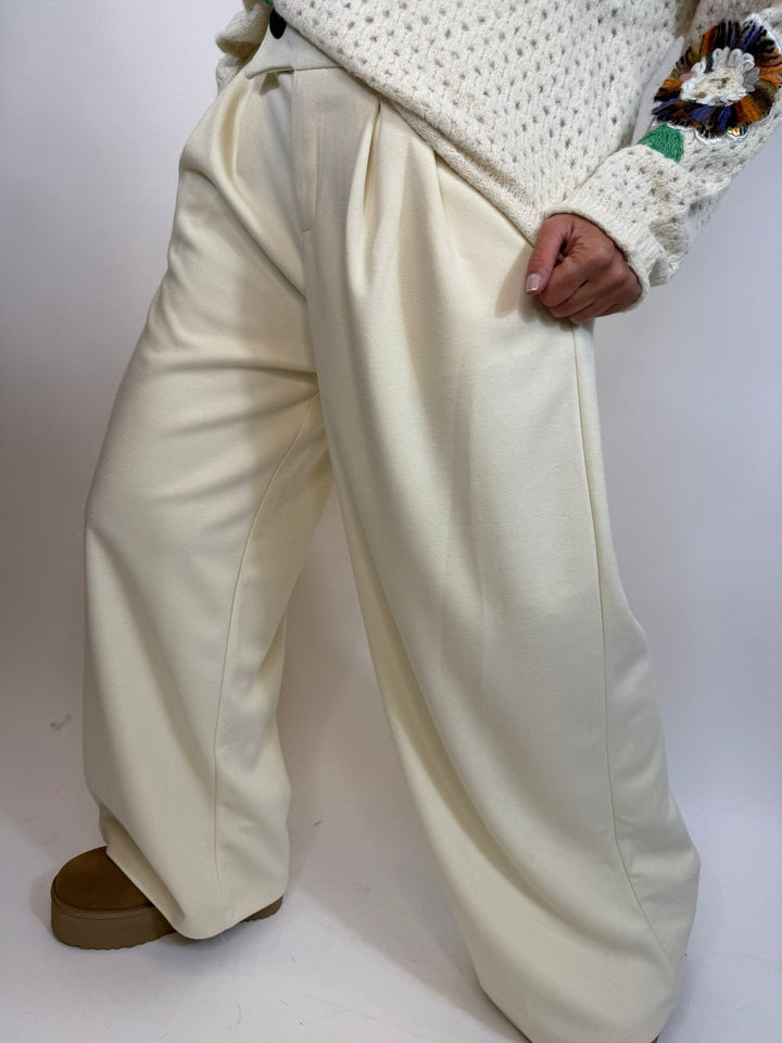 Pantalon Slacky Melle D Ecru