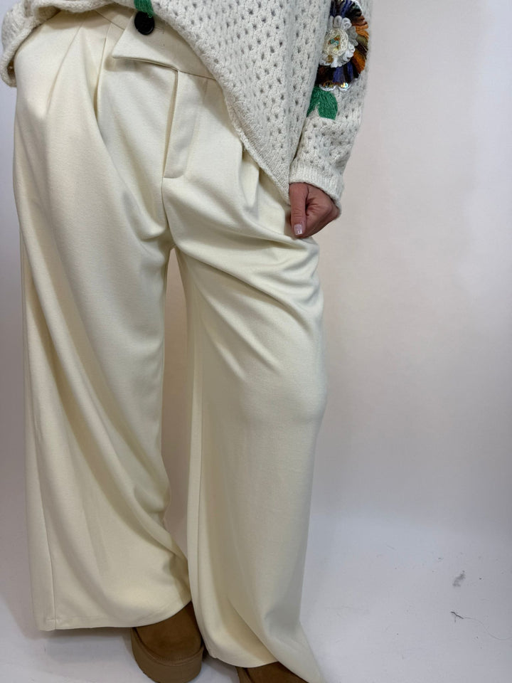 Pantalon Slacky Melle D Ecru 1