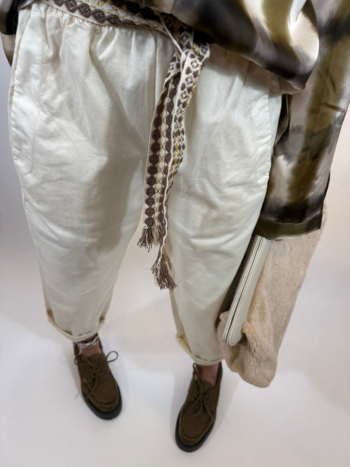 Pantalon Téo Ecru 1