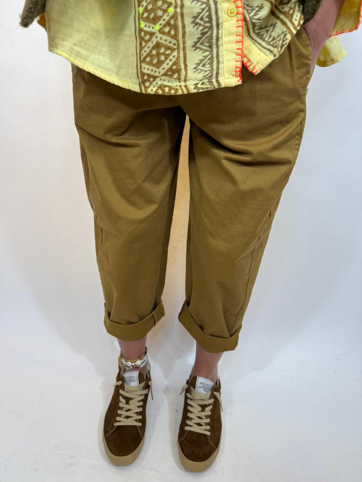 Pantalon Téo Ocre