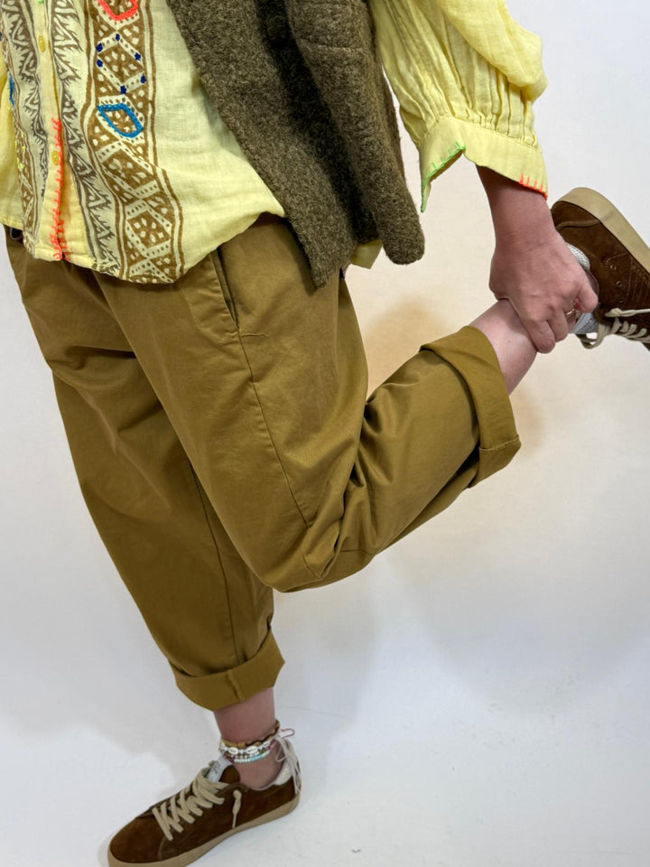 Pantalon Téo Ocre 1