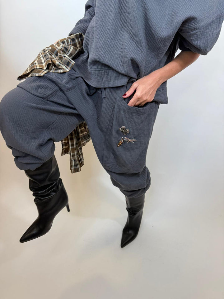Pantalon Yanis Melle D Gris 1