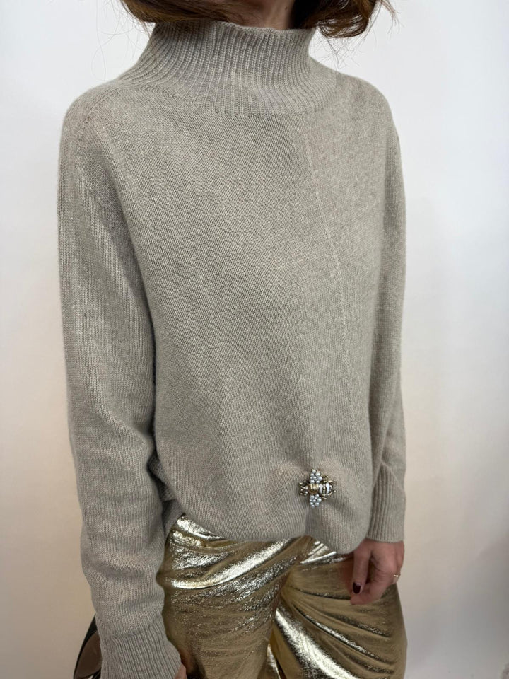 Pull Embry Melle D Taupe 1