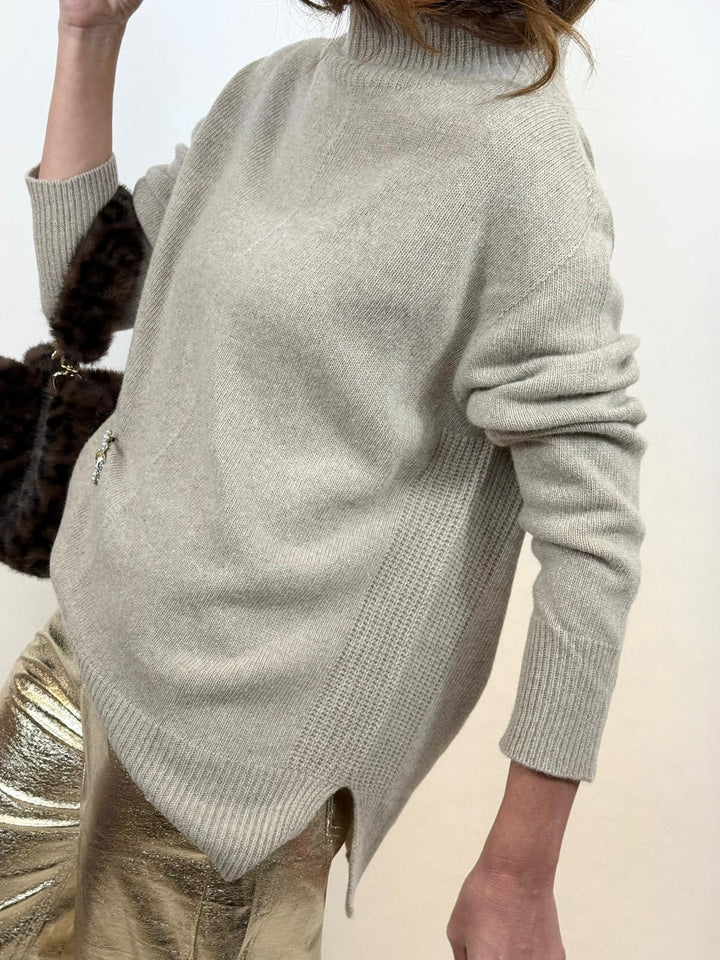 Pull Embry Melle D Taupe 4