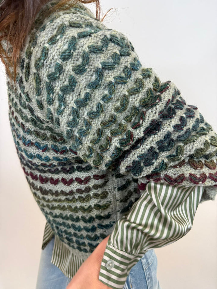 Pull Jerey Melle D vert d'eau