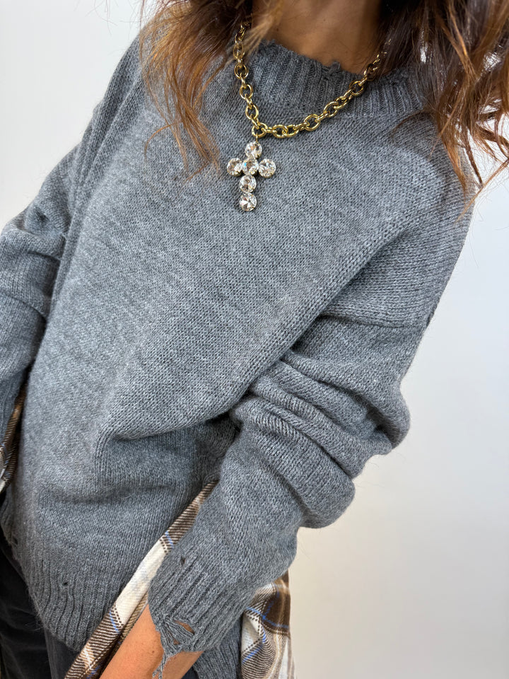 Pull Lavalo Melle D gris