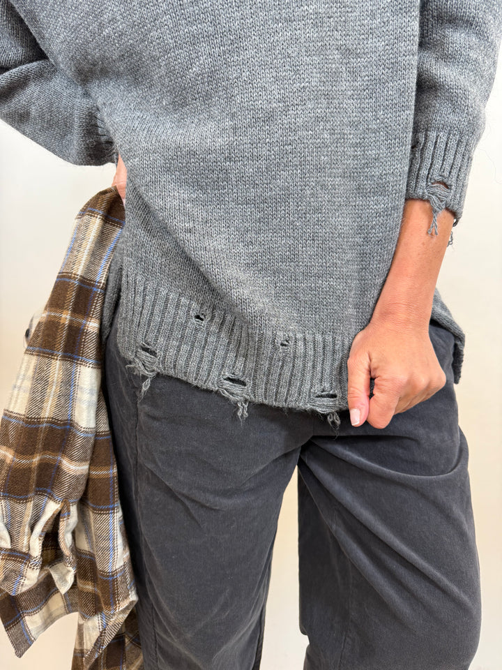 Pull Lavalo Melle D gris face