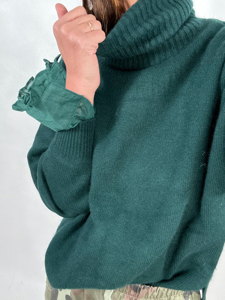 Pull Mira Melle D vert fonce 