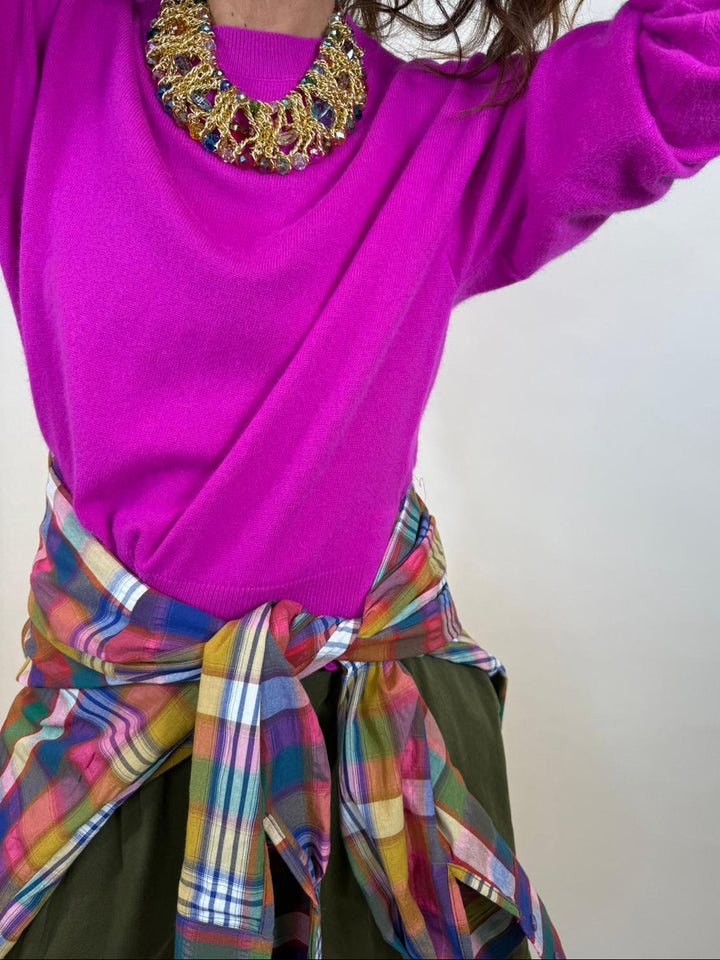 Pull Sophé Melle D rose fluo