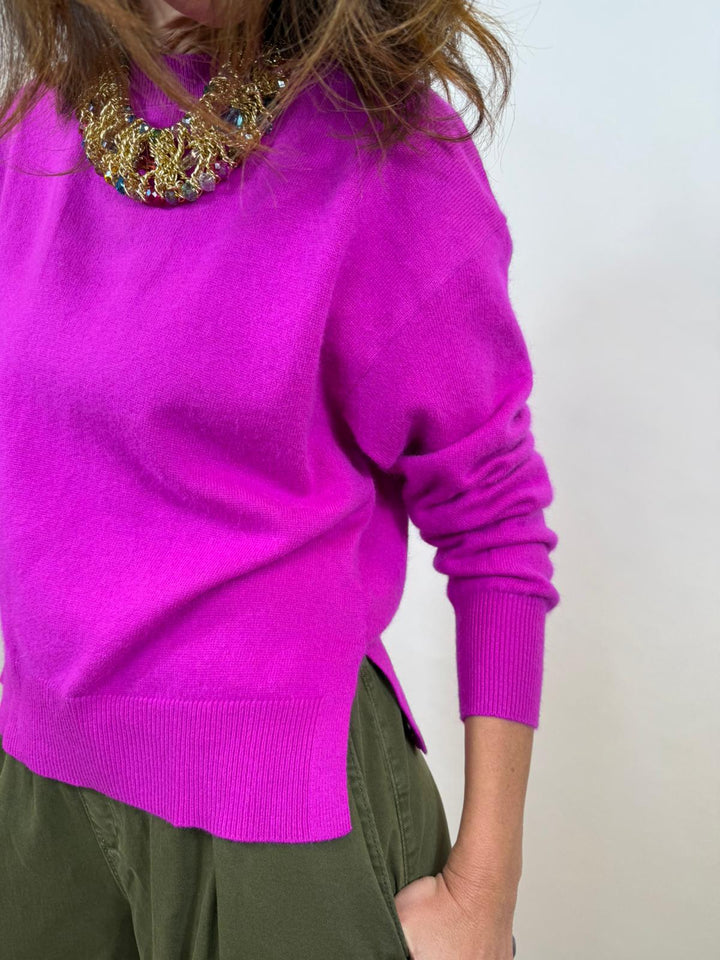 Pull Sophé Melle D rose fluo 2