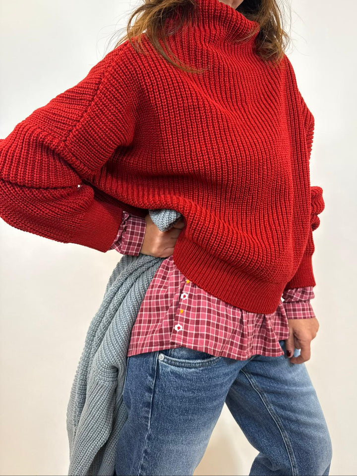 Pull Valerie Melle D Rouge