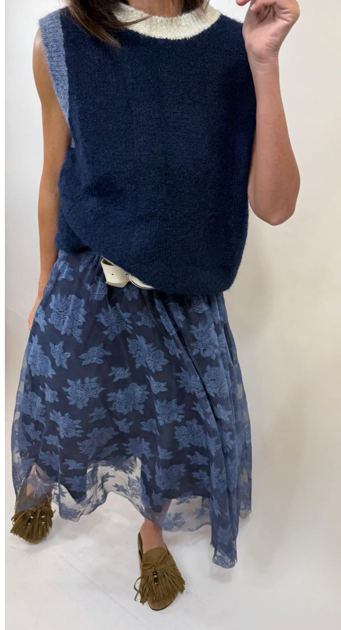 Pull Vibra Melle D  Bleu marine 