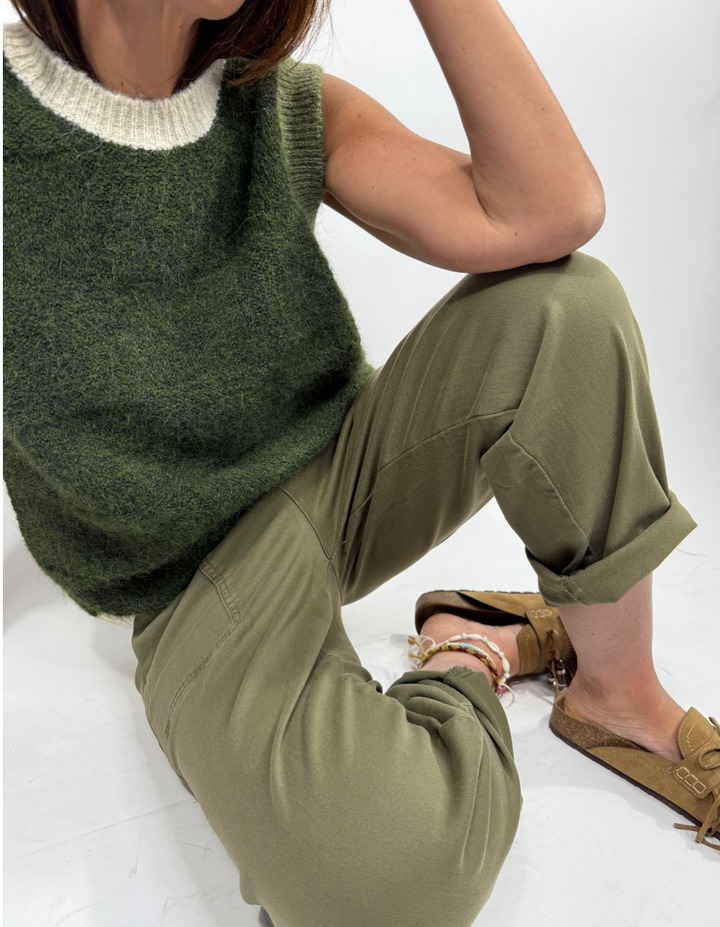 Pull Vibra Vert foncé 