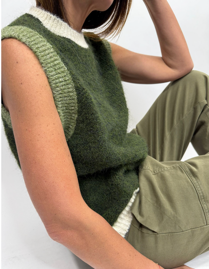 Pull Vibra Vert foncé Melle D 