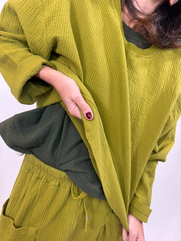 Sweat Yanis Melle D Vert Olive