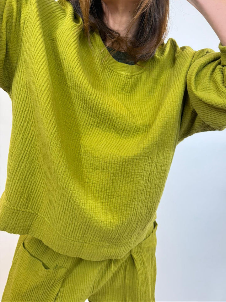 Sweat Yanis Melle D Vert Olive 1