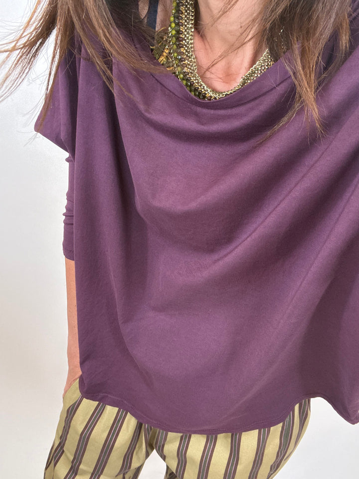 T-shirt Mathieu Prune 1