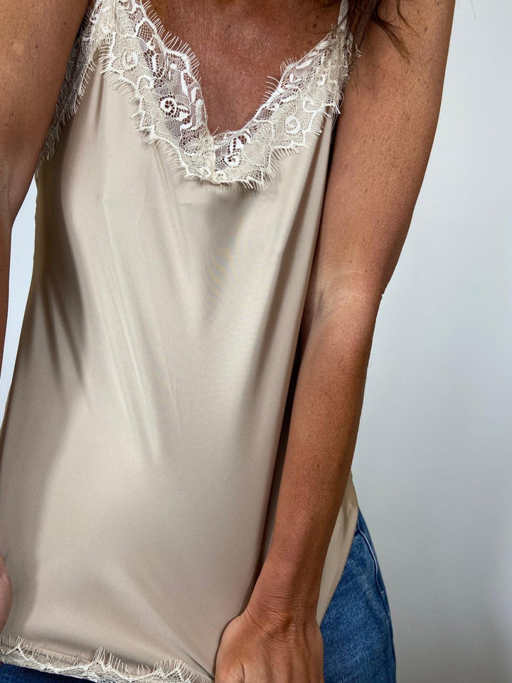 Top Thylani  beige Melled 