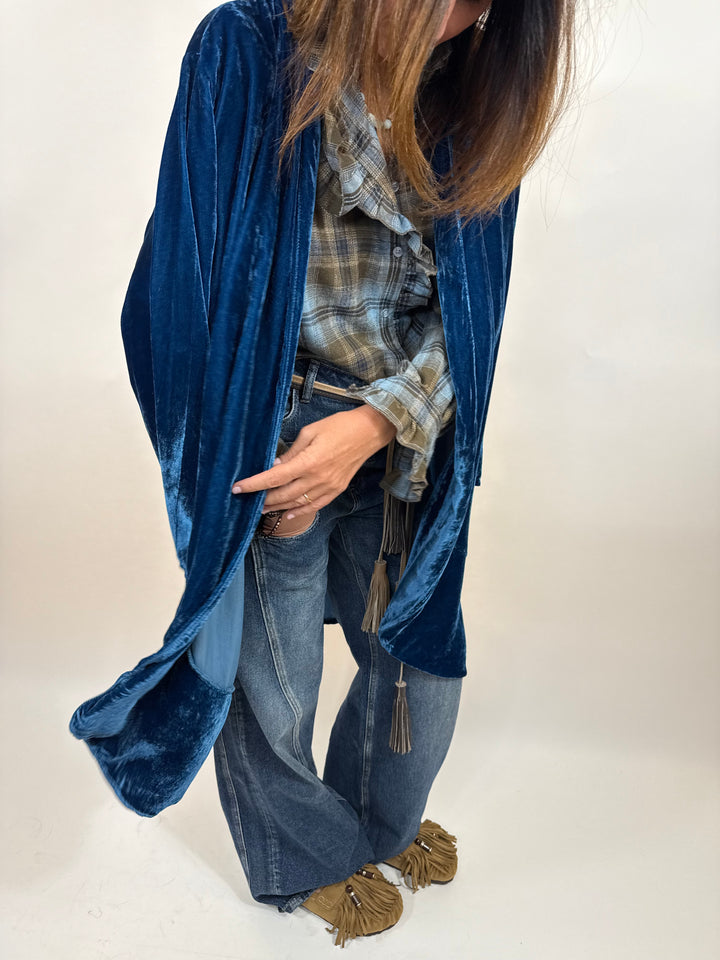 Veste Lina bleu petrol  Melle D 