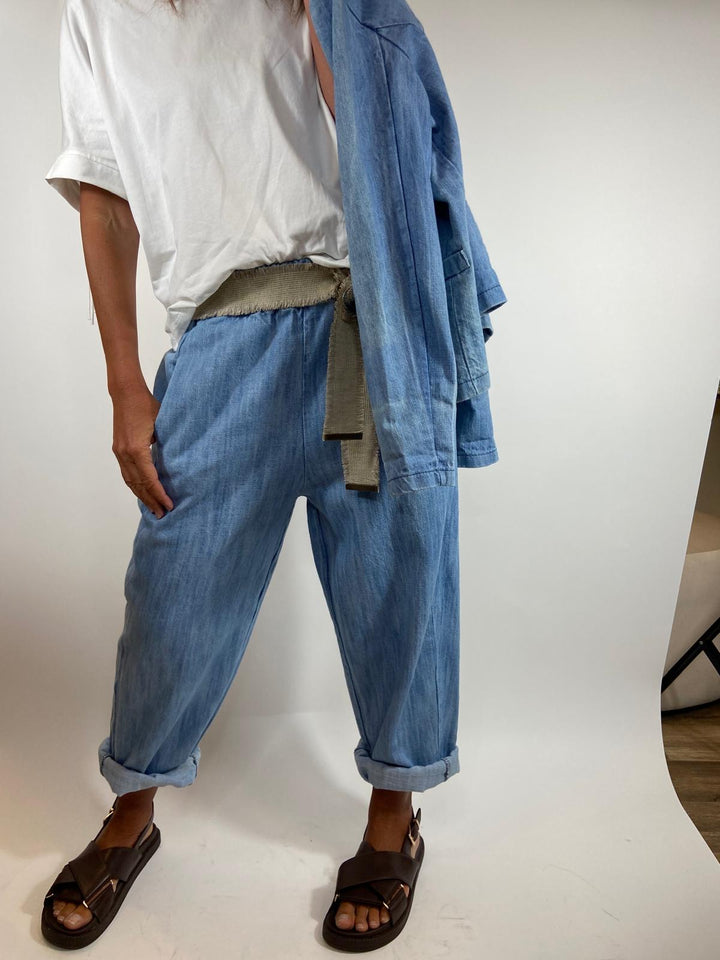  Veste créa bleu délavé  2