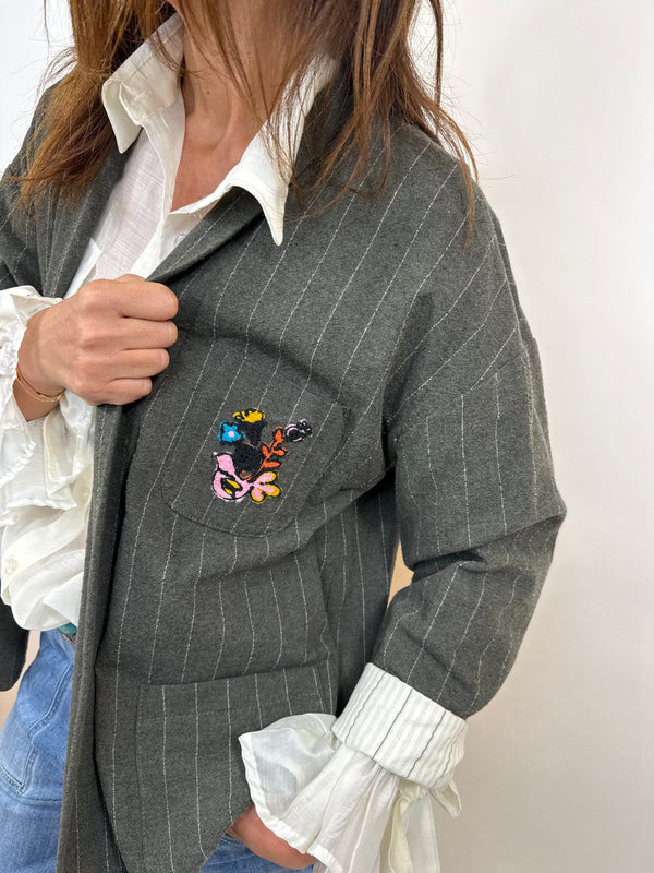 blazer albertine gris