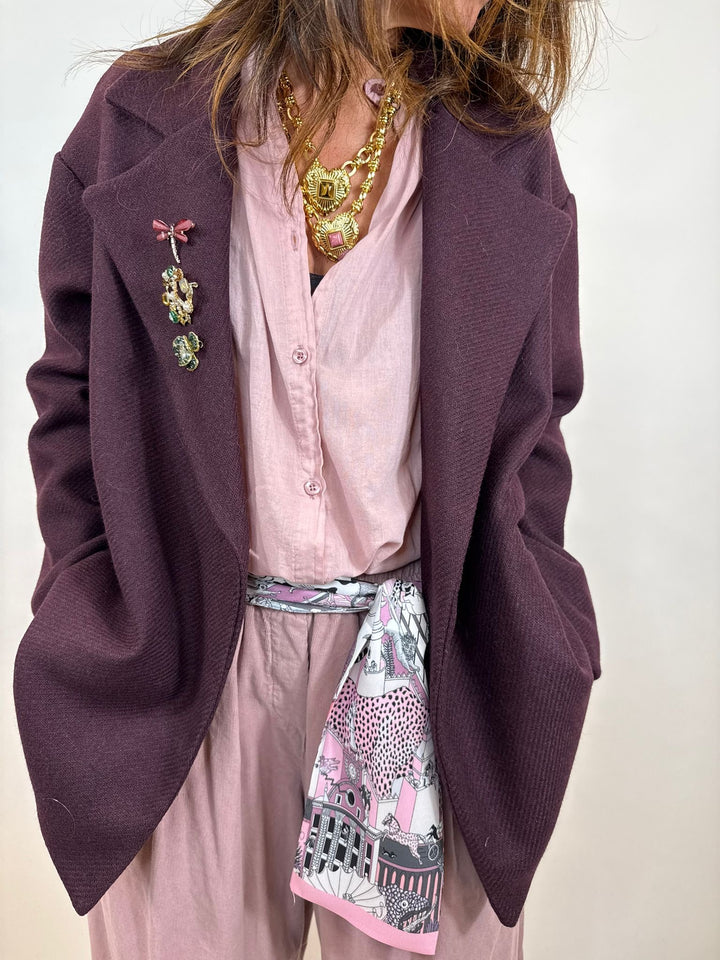 blazer sabrina aubergine