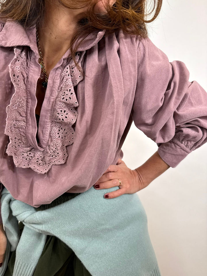 blouse ludovica rose ancien