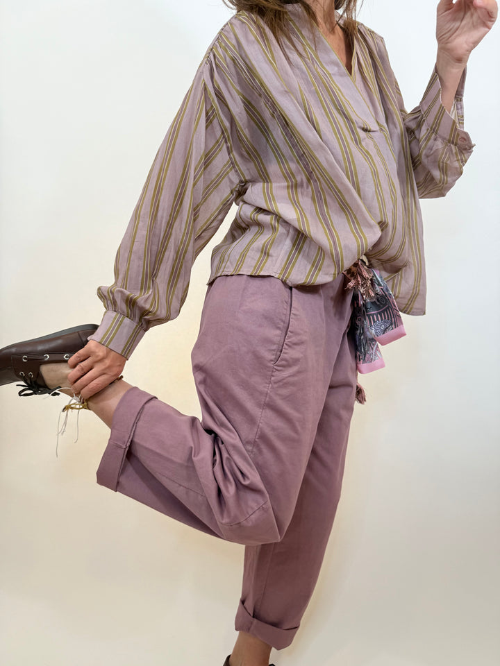 blouse nefle Couleur rose ancien 