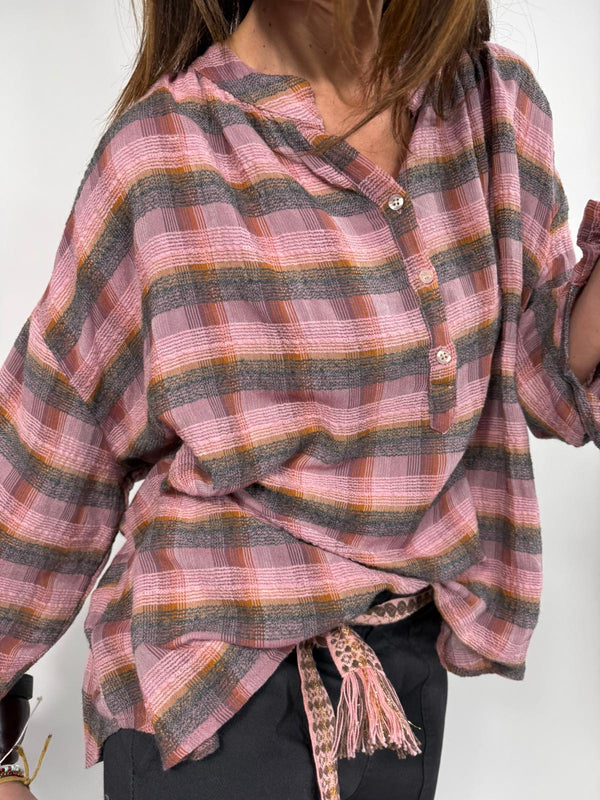 blouse oxford rose