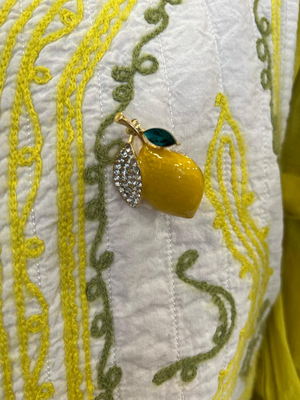broche citron