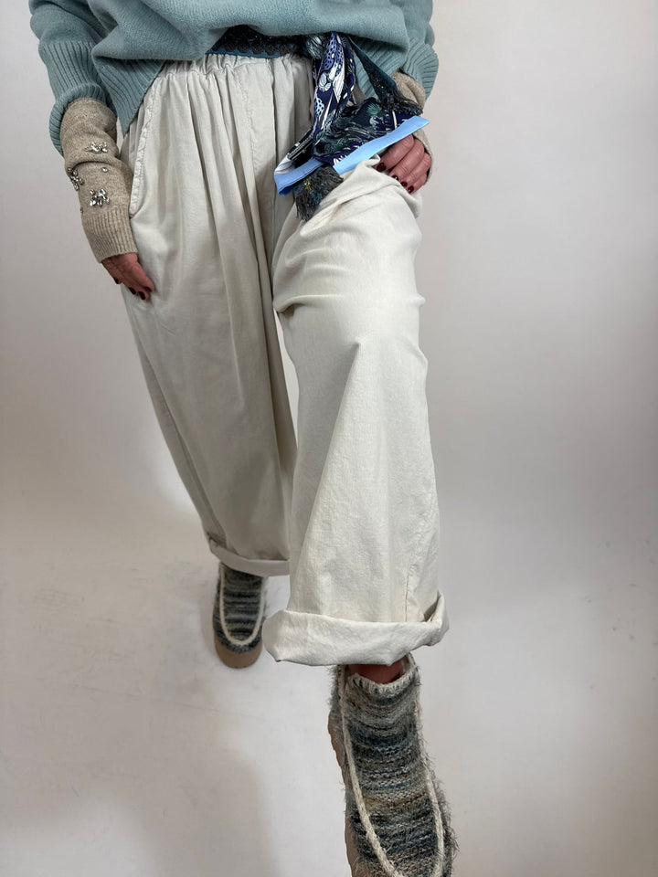 pantalon ludovica ecru