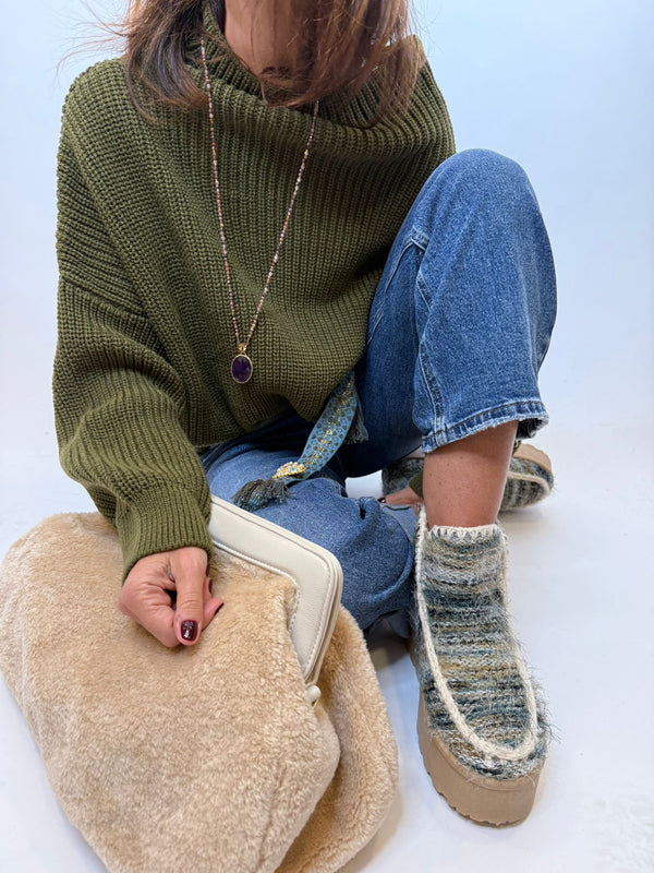 pochette almira beige