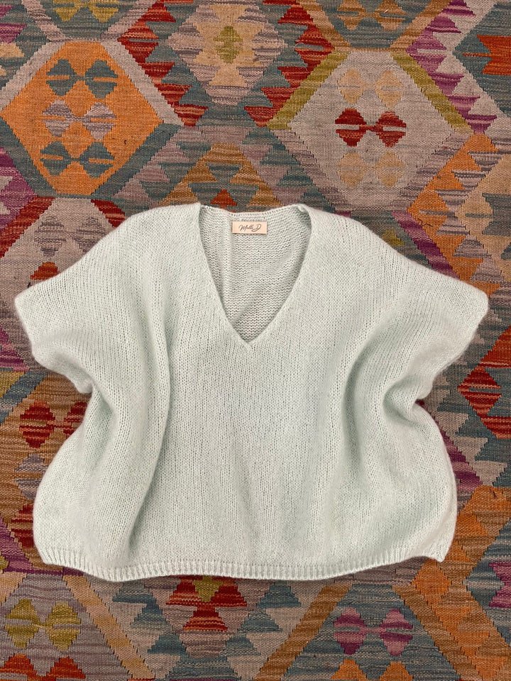 pull jean bleu ciel