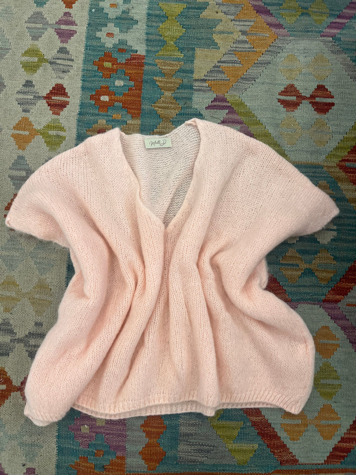 pull jean rose pale
