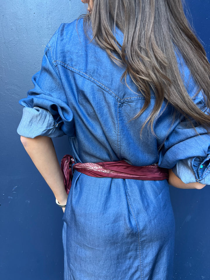 robe-chemise malina dos
