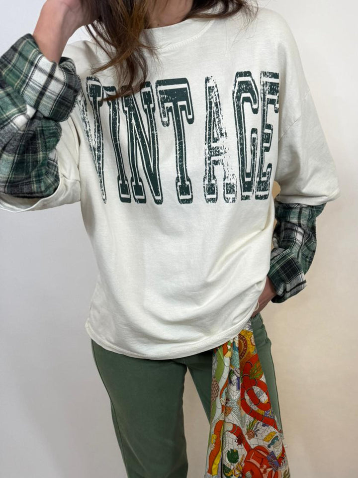 t shirt vintage vert